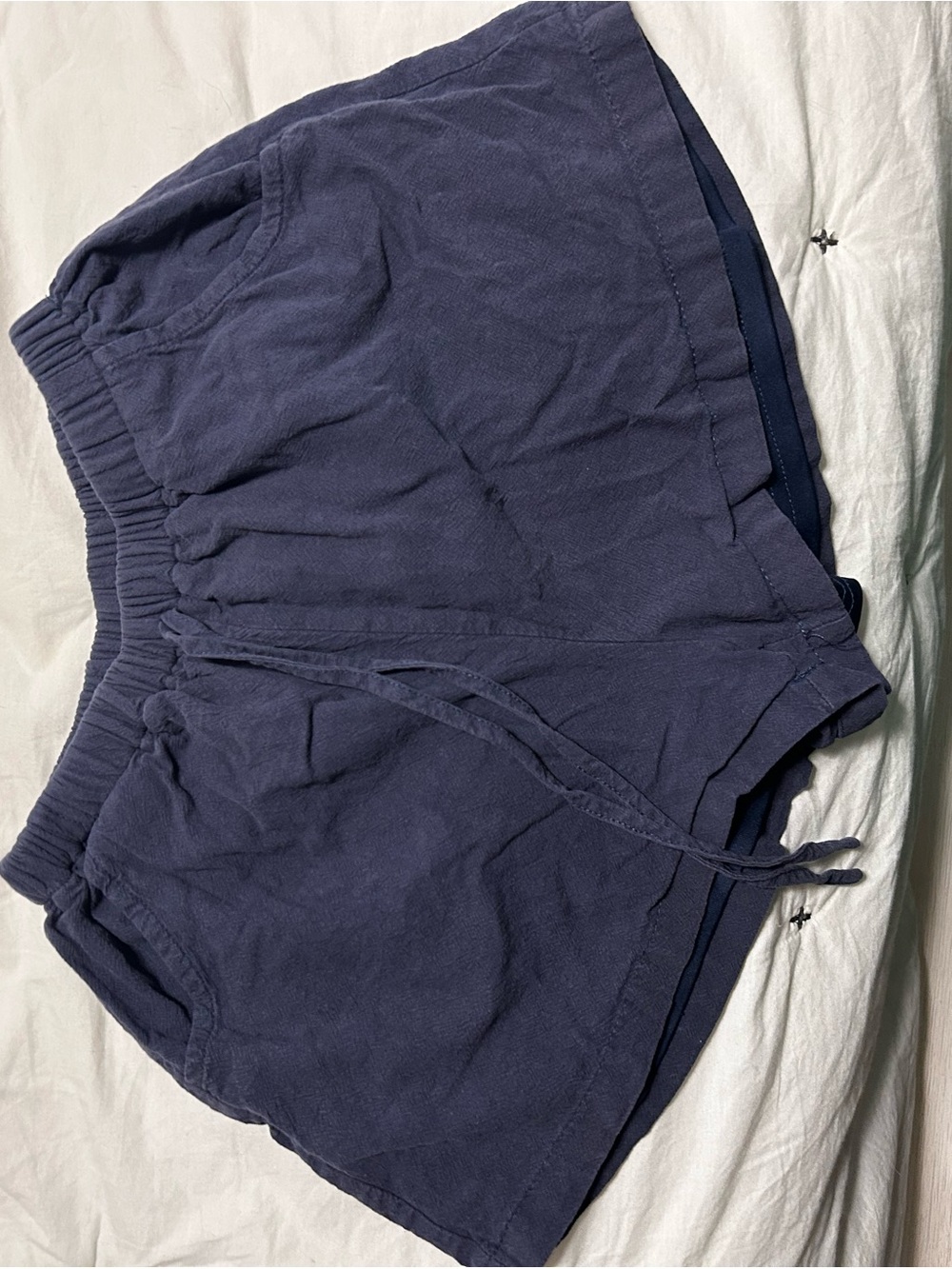 SHEIN Navy Drawstring Athletic Shorts